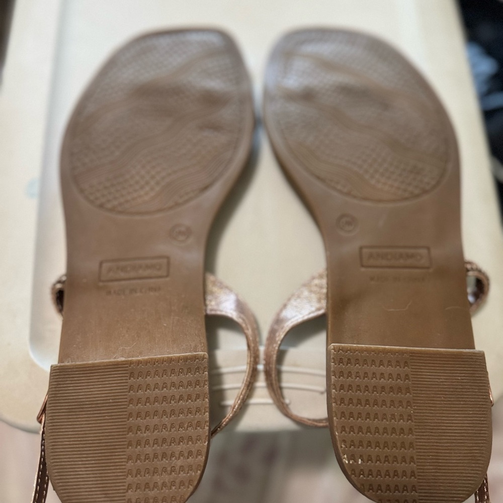 Ancarani Women's Elegant Brown Sandals